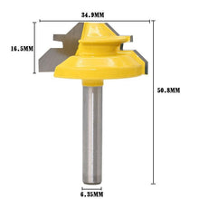 Load image into Gallery viewer, 45° Lock Miter Router Bit