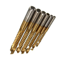 Load image into Gallery viewer, Steel Twist Drill Bit Titanium  Set (3,4,5,6,6.5,8mm)