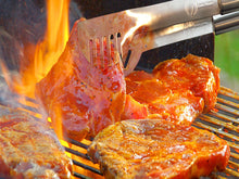 Load image into Gallery viewer, 3 Piece Stainless Steel BBQ Tool Set