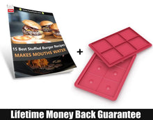 Load image into Gallery viewer, Silicone Hamburger Press with Built in Dimpler