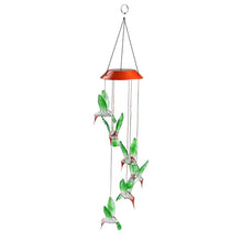 Load image into Gallery viewer, LED Solar Powered Hummingbird Chime