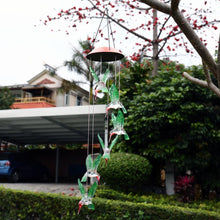 Load image into Gallery viewer, LED Solar Powered Hummingbird Chime