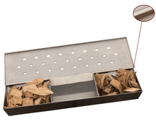 Load image into Gallery viewer, V-Shaped Smoker Box (Large) For Smoking BBQ Wood Chips on Gas Grill